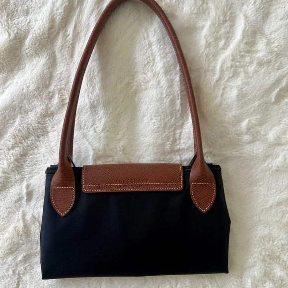 Longchamp Le Pliage Original L Black and Brown Tote Bag - Picture 9 of 10